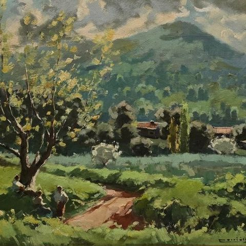 Salvador Corriols Pagès (1907-1975) - Paisaje impresionista