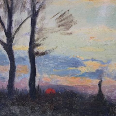 Émile Louis Thivier (1858-1922) - Sunset