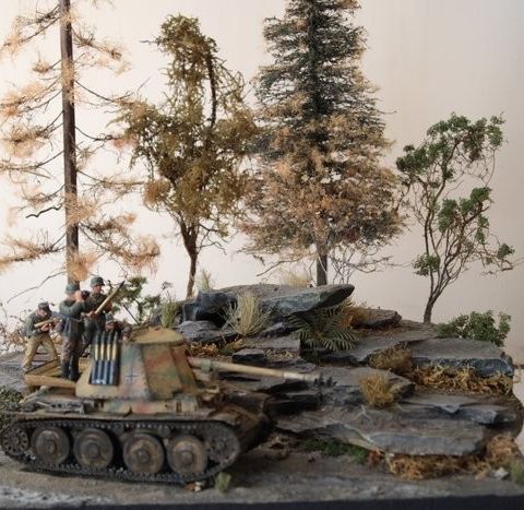 Tamiya 1:35 - Modell av militært kjøretøy - Original Autumn War Diorama