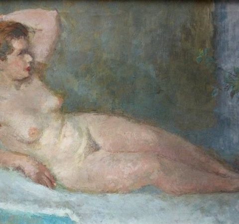 B. Laszlo Toth (H1906 - 1982) - Lying nude