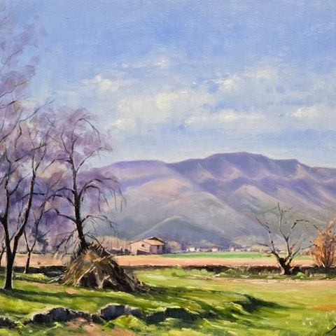 Narcís Oller (1945) - Paisaje de la Garrotxa