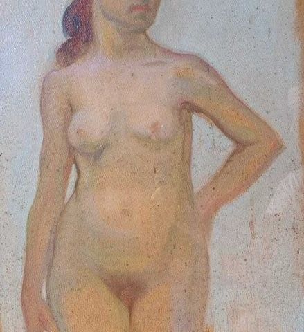 Ludolf Verworner (1864-1927) - Nudo femminile