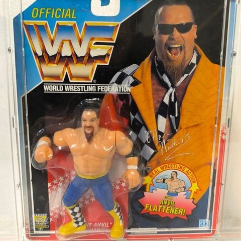 Hasbro  - Actionfigur Jim The Anvil WWF unpunched estado nuevo impecable  + Carc