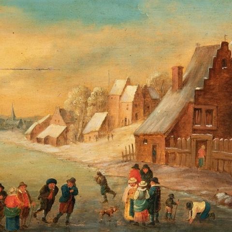 Hollandse School (XVIII) - Winters Tafreel