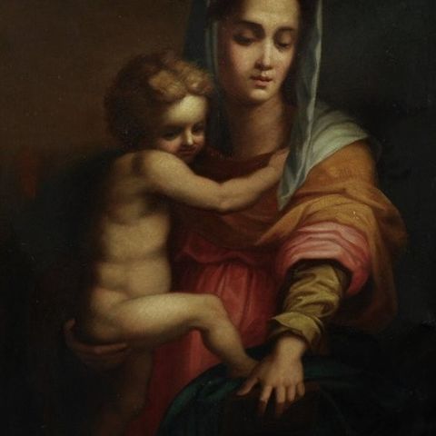 Andrea del Sarto (1486-1530), After - Gemälde Madonna mit Kind