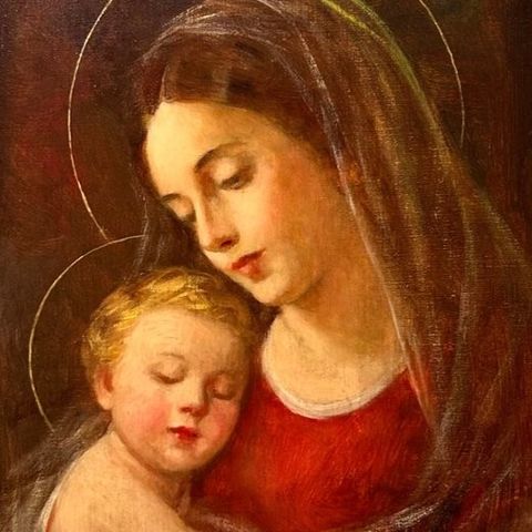 Scuola emiliana (XX) - Madonna con Bambino