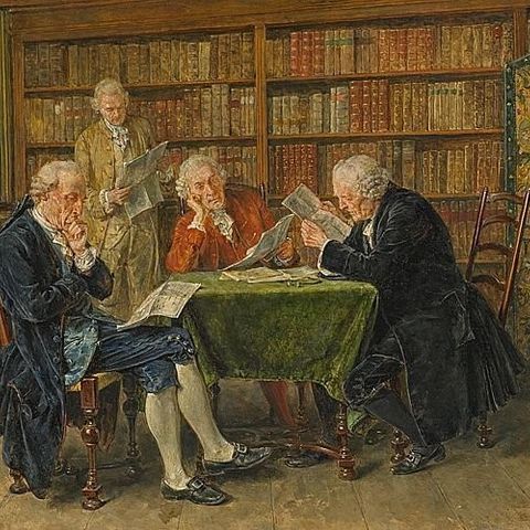 Carl Seiler (1846-1921) - In der Bibliothek