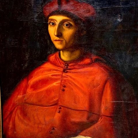 Italian school (XVIII), after Raphael - Retrato de cardenal