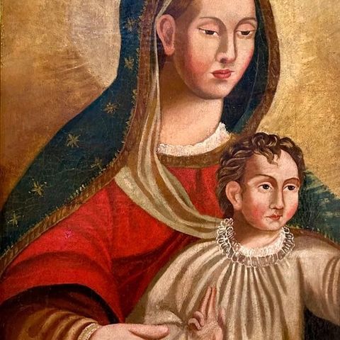 Italiensk skole (XVIII) - Madonna con Bambino