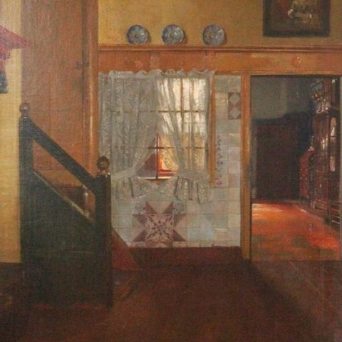 Otto Karl Kirberg (1850-1926) - Niederländisches Interieur