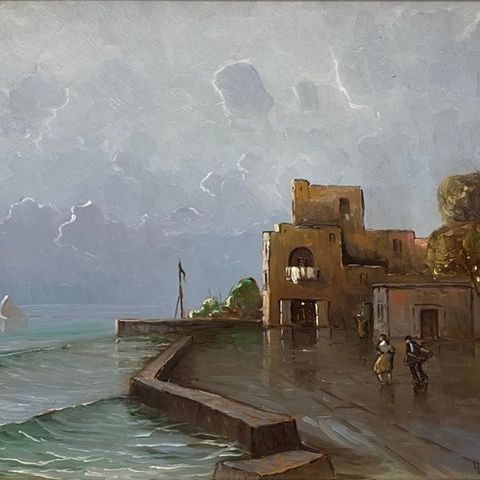 Antonio Madonna (1919-2010) - Marina in costiera