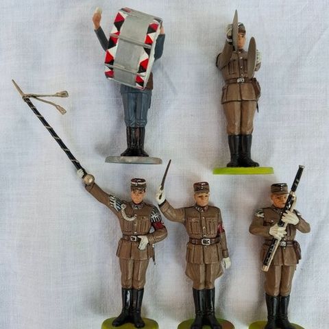 Elastolin Germany - Militær miniatyrfigur - SA muzikanten staand WO II (5) - Pla