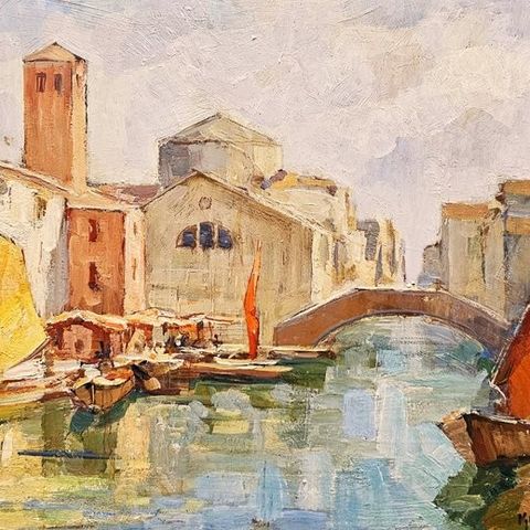 Knut Norman (1896-1977) - Venecia Scape