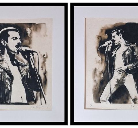 Emma Wildfang - Freddie Mercury - Aquarell Edition - Limited and hand signed on 