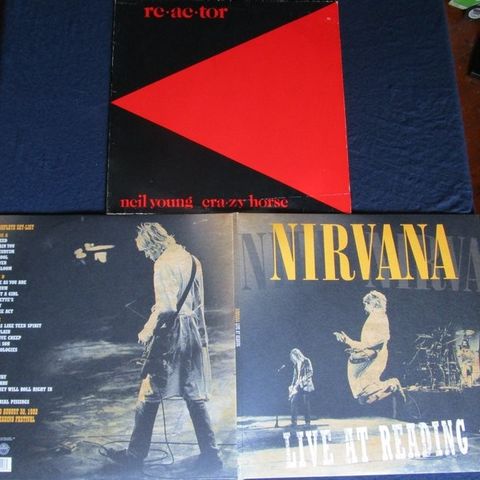 Nirvana, Neil Young with Crazy Horse - 2 x albums - Live at Reading Festival + R