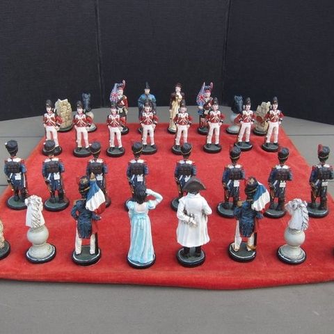 Schaakstukken - Lekesoldat Slag bij Waterloo figuren - 1990–2000 - ukjent