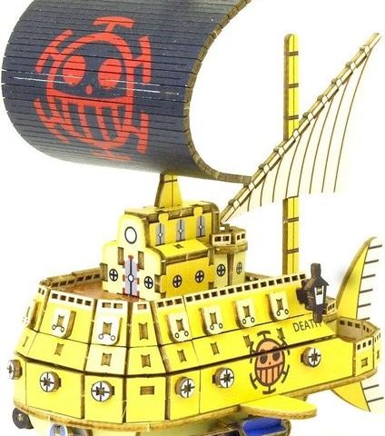 ki-gu-mi - Leketøy One Piece Trafalgar Law Submarine - Wooden 3D Puzzle - 2020+