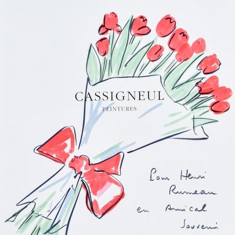 Jean-Pierre Cassigneul (1935) - Bouquet de Fleurs