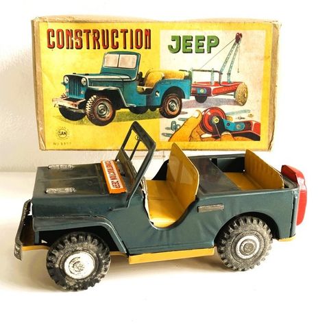 Marusan / Kobayashi  - Tinnleke - Japanese Tinplate Construction Jeep, No.3377, 