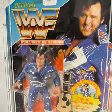 Hasbro  - Actionfigur Honky Tonk WWF unpunched estado nuevo impecable  + Carcasa