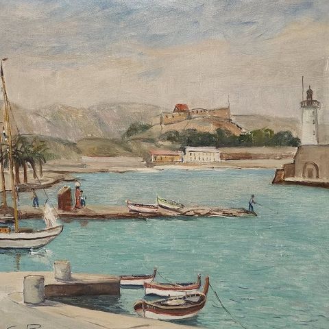 Claas Prins (1903-1968) - Haven in Antibes