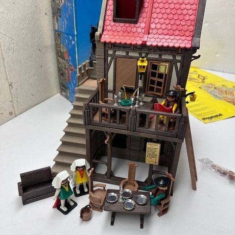 Playmobil - Playmobil Middeleeuws stadhuis in doos – 3447 - Playmobil Steck huis