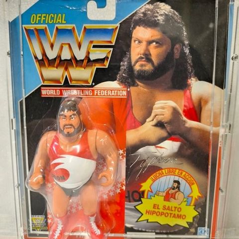 Hasbro  - Actionfigur Tifon WWF unpunched  nuevo precintado + Carcasa (1991 Hasb