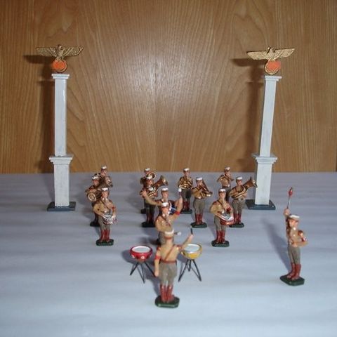 Wusolin - Militær miniatyrfigur - Orkest van tinnen soldaatjes uit Duitsland jar