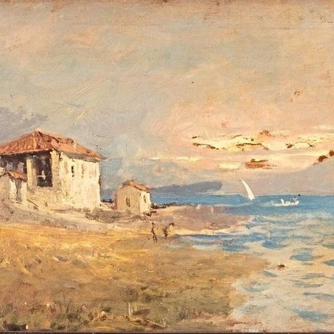 Achille Tominetti (1848-1917) - Paesaggio