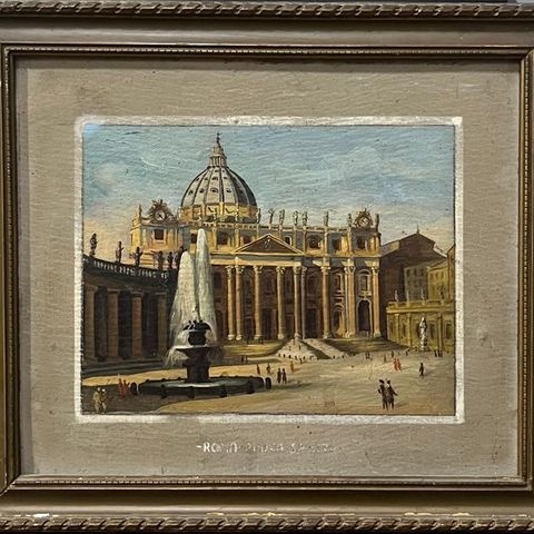 Scuola italiana (XIX) - Piazza San Pietro