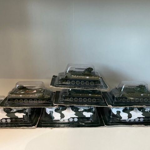 De Agostini 1:76 - Modellbil  (7) - 7x Tank Models