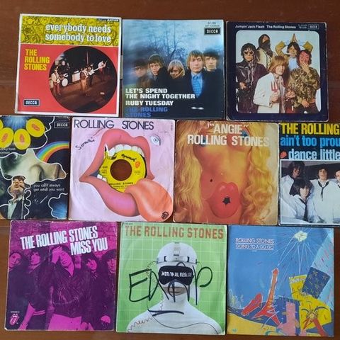 Rolling Stones - 10 original France singles in original covers - Vinylplate - 19