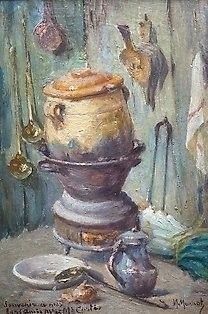 Maurice Louis Monnot (1869-1937) - Stilleven met kookpot