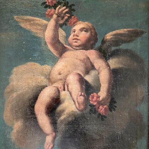 Scuola Emiliana (XVII-XVIII) - Amorino con Fiori