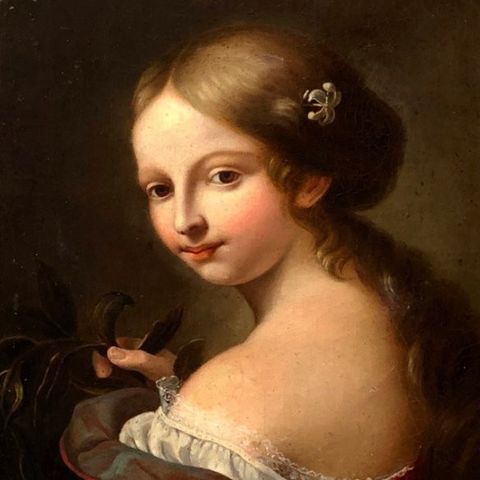 Pierre Mignard (1612-1695), Circle of - Portrait de Jeune Fille à l'Épaule Dénud