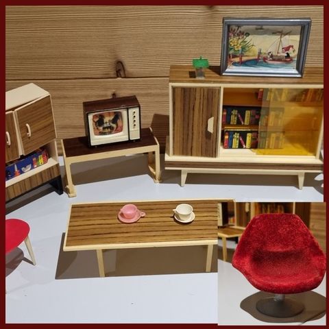 Modella - ère Crailsheimer - Leketøy Mobilier miniature - 1960-1970 - Danmark