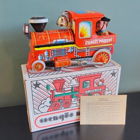 E.Flim Lemez Toy Company - Leketøy Hungarian Tinplate & Battery Operated Locomot