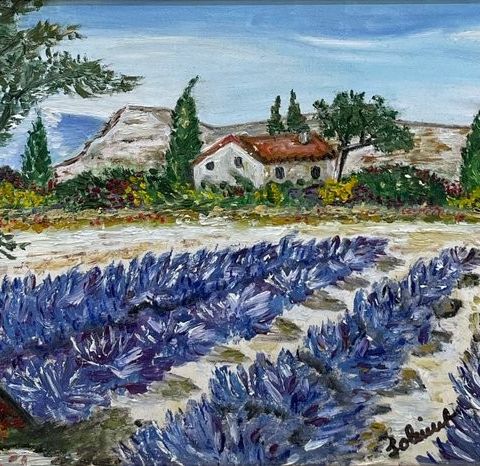 Roberte Jolimet XXe - Vieux Olivier - Paysage de Provence