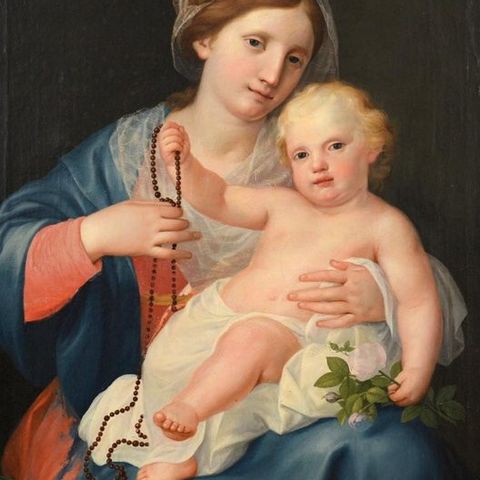 Italiensk skole (XVIII) - Madonna con il Bambino