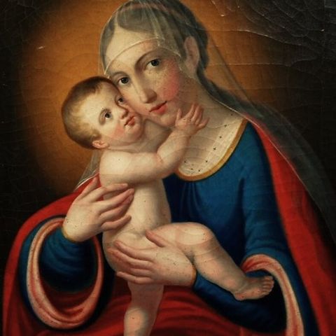 Scuola Italiana (XVIII-XIX) - Madonna mit Kind