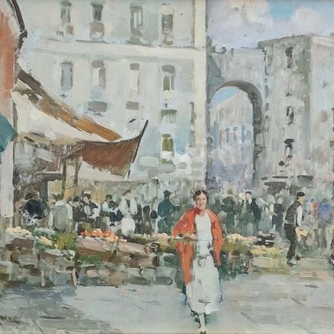 Angelo Cannone (1899-1992) - Mercato