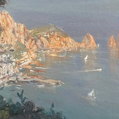 Enrico Aprile (1943-1998) - Veduta di Capri