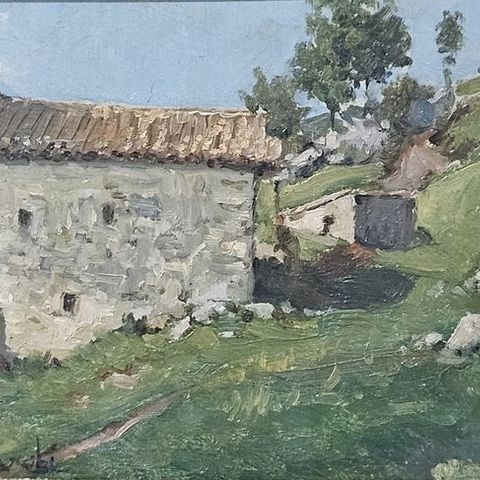 Ruggero Focardi (1864-1934) - Paesaggio montano