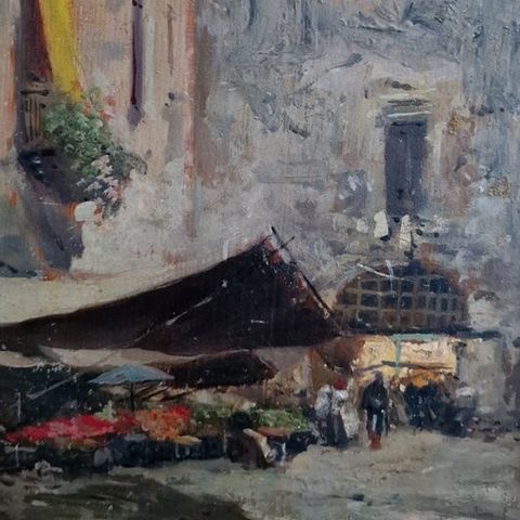 Oscar Ricciardi (1864-1935) - Mercato