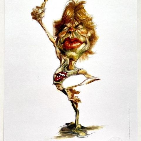 Mick Jagger & Related - Fine Art Print - Kunstner Joan Vizcarra - Hånd signert