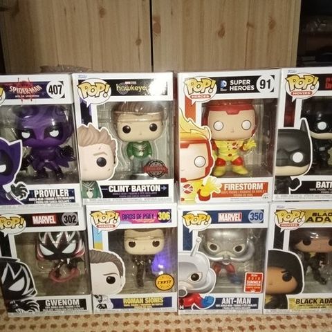 Funko  - Funko Pop 8 Marvel and DC Funkos