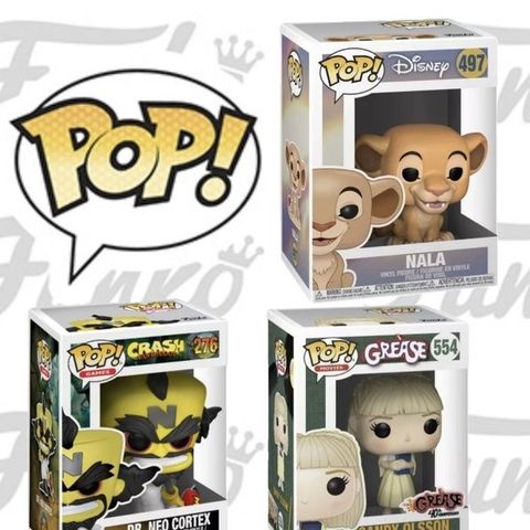 Funko  - Funko Pop Nala #497, Sandy Olsen #554, Dr. Neo #275 - 2010-2020