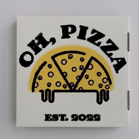 PIZZAESKER MED DIN LOGO