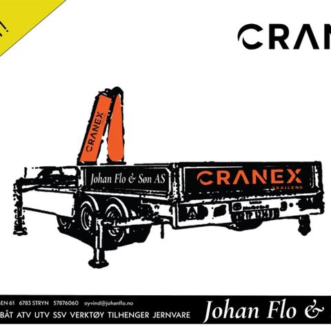 CRANEX 25-3R *469.000,- eks. mva* Ifor Williams