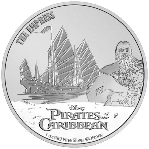 2021 Niue 1 oz Sølv Disney? Pirates of the Caribbean?- The Empress BU